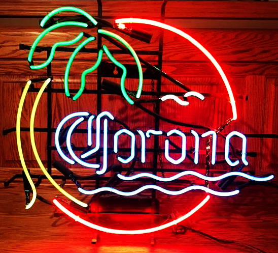 Corona Palm Tree Neon Sign